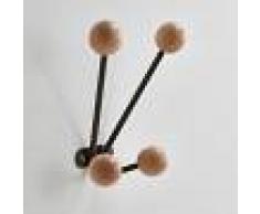 LA REDOUTE INTERIEURS Perchero para pared AGAMA NEGRO