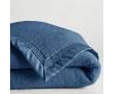 LA REDOUTE INTERIEURS Manta 600 g/m² pura lana virgen Woolmark AZUL