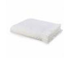 LA REDOUTE INTERIEURS Toalla de baño maxi LAZO, superficie trabajada BLANCO