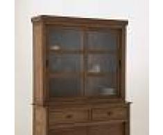 LA REDOUTE INTERIEURS Aparador vajillero con 2 puertas deslizantes, parte superior LUNJA BEIGE