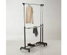 LA REDOUTE INTERIEURS Perchero de doble barra extensible NEGRO