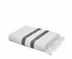 LA REDOUTE INTERIEURS Fouta con formato toalla de baño de felpa ANTALYA BLANCO
