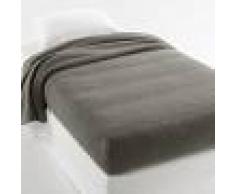 LA REDOUTE INTERIEURS Manta semifunda nórdica 350g/m² 100% lana virgen w GRIS