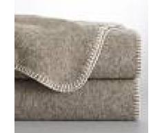 LA REDOUTE INTERIEURS Manta 100% lana naturalmente coloreada, Romu BEIGE
