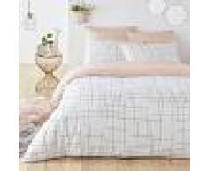 LA REDOUTE INTERIEURS Funda nórdica reversible CHARLINE BLANCO