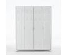 LA REDOUTE INTERIEURS Armario con 4 puertas de metal Hiba BLANCO