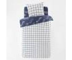 LA REDOUTE INTERIEURS Funda nórdica reversible 100% algodón MAX AZUL