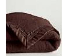 LA REDOUTE INTERIEURS Manta 350 gr/m² pura lana virgen Woolmark MARRON
