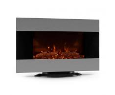 Klarstein Basel Chimenea eléctrica Calefactor 2000W LED Mando a distancia (FP1-Basel)