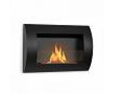 OneConcept Phantasma Curve chimenea de etanol cristal de seguridad negra (GDW23-Phantasma-Curv)