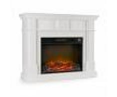 Klarstein Bern Chimenea eléctrica 750/1500W Fuego LED Mando a distancia MDF Blanco (FP4-Bern)