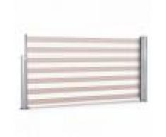 Blumfeldt Bari 316 Cortavientos Toldo lateral 300x160cm Aluminio Blanco crema (HMD1-Bari-316-CW)