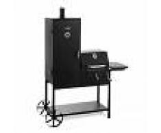 Klarstein Fleischbrocken Barbacoa de carbón Ahumador Parrilla negra (GQ8-Fleischbrocken)