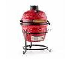 Klarstein Princesize Parrilla Kamado Cerámica 11" Ahumador BBQ Slowcooking Rojo (GQ13-Princesize-R)