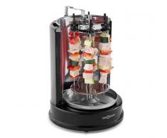OneConcept Twist & Grill Parrilla vertical Asador kebab Rosticería 1400 W Acero inoxidable (RAC3-Twist-&-Grill)