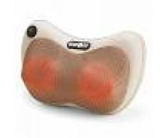 Klarfit Neckmaster Cojín de masaje para cuello Masajes Shiatsu 4 cabezales de masaje beige (MSS2-Neckmaster)
