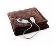 Klarstein Dr. Watson XXL Manta eléctrica 120W lavable 200x180cm Microfibra marrón (HZD2-Dr.Watson-XXLBR)