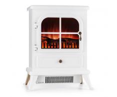 Klarstein St. Moritz Chimenea eléctrica 1850 W Llamas simuladas Sin humo Blanco (FP1-St. Moritz-W)
