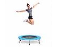 KLARFIT Rocketbaby Cama elástica Ø96cm Polipropileno Hasta 100 kg Pintura en polvo Azul (FIT3-Rocketbaby-1)