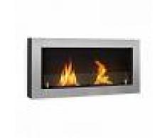 OneConcept Phantasma Modern chimenea de etanol 3 horas de autonomía plata (GDW23-Phantasma-Mode)