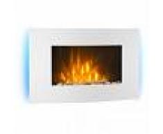 Klarstein Lausanne Chimenea eléctrica 2000 W Mando a distancia blanca (FP1-Lausanne-WH)