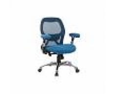 Silla de oficina ergonómica azul ULTIMATE V2 - Miliboo