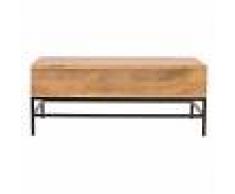 Mesa de centro elevable industrial mango y metal 110cm YPSTER - Miliboo