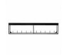Perchero de pared metal negro 90cm PEG - Miliboo