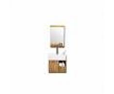 Mueble de baño : lavabo, mueble de lavabo y espejo EVAN - Miliboo
