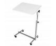 SNC HERDEGEN Mesa Auxiliar Con Ruedas Para Cama Y Sofá Plegable Color Gris