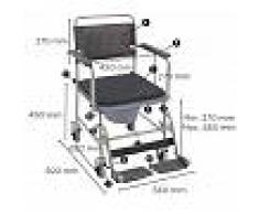 INVACARE,S.A. Silla De Ruedas Wc Con Inodoro 2 Ruedas Con Freno Cascata De Invacare.