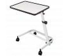 SNC HERDEGEN Mesa Auxiliar De Cama Plegable, Reclinable Y Con Ruedas Y Freno