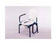 PRIM.S.A. Silla Con Inodoro Reposabrazos Abatibles Y Regulable En Altura
