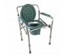 Silla Con Wc/inodoro De Aluminio Plegable, Con Tapa, (Mobiclinic)