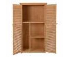 Outsunny Cobertizo De Madera Caseta De Exterior Madera Maciza