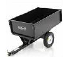GeoTech Remolque abatible para tractor cortacésped de metal GeoTech 750 LB con cajón cm 107x70 (h 34 cm)