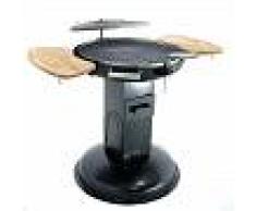 GeoTech Barbacoa de carbón con parrilla doble giratoria inox GeoTech BBQ6, brasero Ø 60 cm