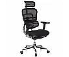 Hjh Silla de oficina Ergonómica ERGOMAX, Ajustable color negro