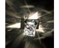 SWAROVSKI Foco empotrable de techo Octa con cristal octaedro