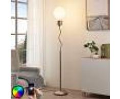 LAMPENWELT.COM Mena - lámpara de pie LED RGB, controlable vía app