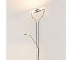 LAMPENWELT.COM Lámpara LED de pie Raon atenuable, luz de lectura