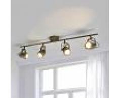 LAMPENWELT.COM Foco empotrado LED de techo Leonor envejecido