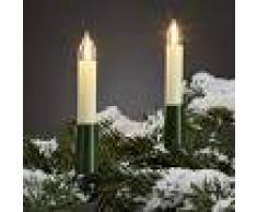 HELLUM Cadena de luces exterior, 30 velas filamentos LED