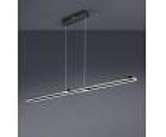 LAMPENWELT.COM Lámpara colgante LED Marga regulable, negro