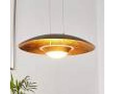 Lampenwelt.com Lámpara colgante LED Yasien, negro-dorado