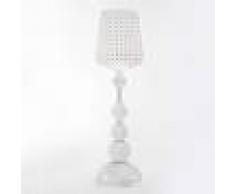 KARTELL Lámpara de pie LED para exterior Kabuki en blanco