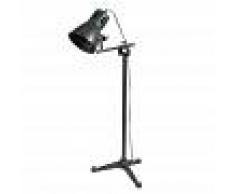 Maisons du Monde Lámpara de pie industrial regulable de metal negro Al. 125 cm TRISTAN