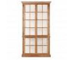 Maisons du Monde Vitrina con 4 puertas de pino reciclado Valbonne