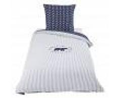 Maisons du Monde Juego de cama infantil de algodón azul 140x200