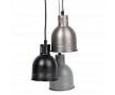 Maisons du Monde 3 lámparas de techo de metal negro
